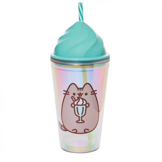Pusheen the Cat Whipped Sweet Tumbler cup straw lid