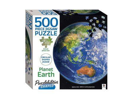 Puzzlebilities Planet Earth Shaped 500 Piece Puzzle