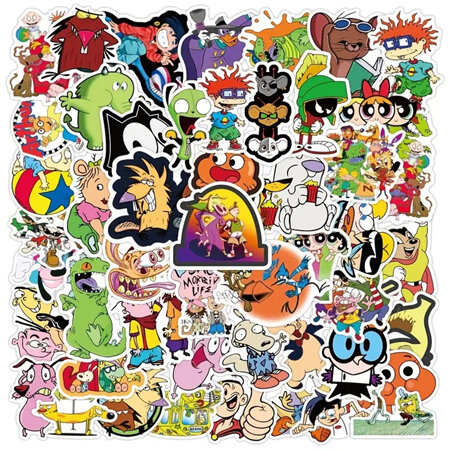 PVC Stickers - 90s Characters