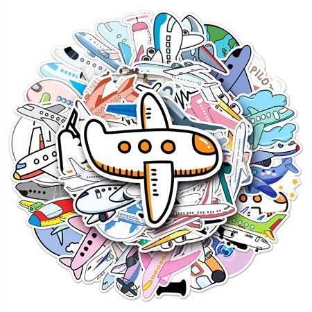 PVC Stickers - Aeroplanes