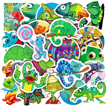 PVC Stickers - Chameleons