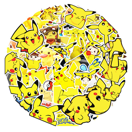 PVC Stickers - Pikachu x 50