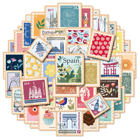 PVC Stickers - Postage Stamps