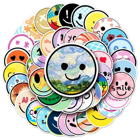 PVC Stickers - Smiley Faces