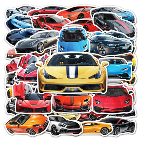 PVC Stickers - Sports Cars