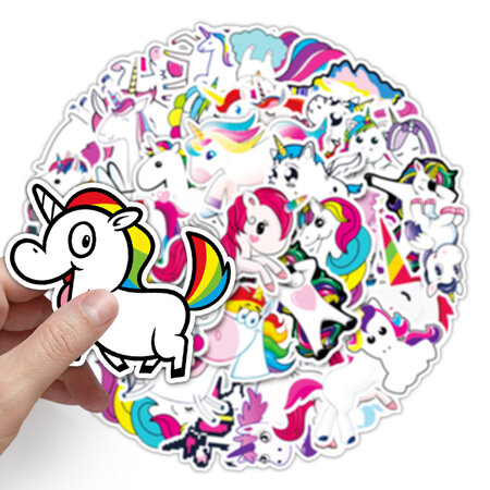 PVC Stickers - Unicorns  Large