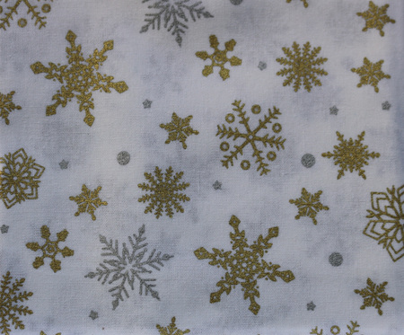 QF068  Christmas Snowflakes - White