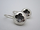 Quatre Dome Sterling Silver Earrings