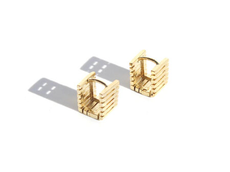 Queen of the Foxes - Box Huggies Gold Earrings