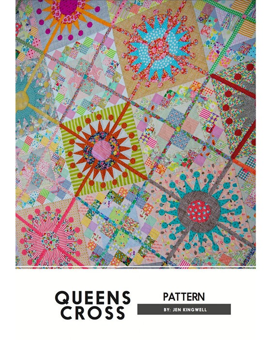 Queens Cross Quilt Pattern from Jen Kingwell Designs