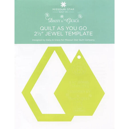Quilt As You Go 2 1/2" Jewel Template by Daisy & Grace