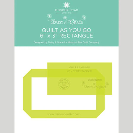 Quilt As You Go 3" x 6" Rectangle Template from Daisy & Grace