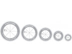 Quilt Ruler Circles (5 Discs with Grips)