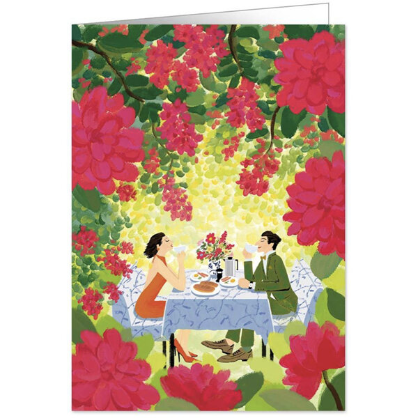 Quire Card Romantic Dinner A Rose for You