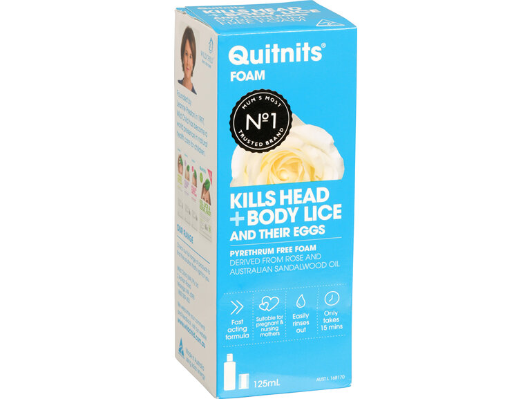 Quitnits Head & Body Lice Foam 125ml
