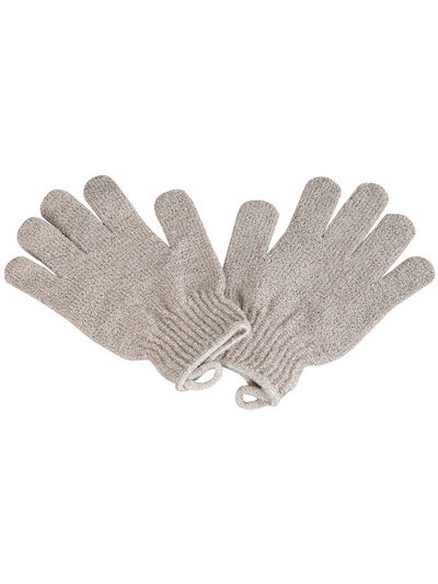 QVS 10-2036 Exfol. Gloves Pebble
