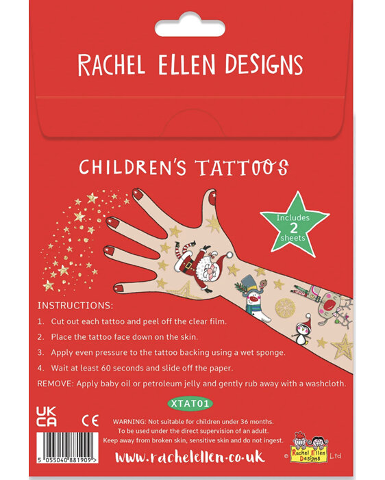 Rachel Ellen Designs Santa & Friends Tattoos