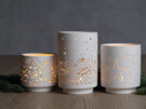 Rader Assorted Set of 3 Christmas Porcelain Tealight