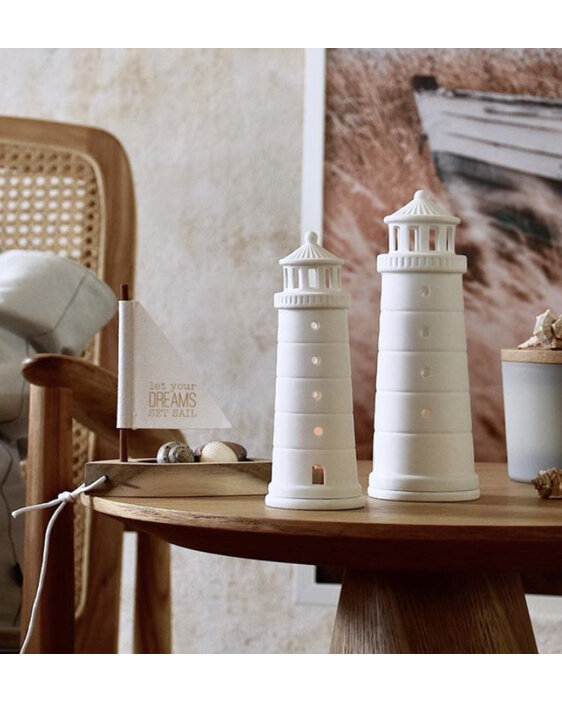 Rader Beyond the Sea Tealight Light House Nautical Porcelain