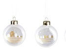 Rader Frosted Christmas Bauble Decorations Box Set of 4