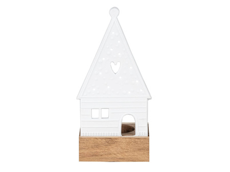 Rader Little Gingerbread House with Heart on Stand