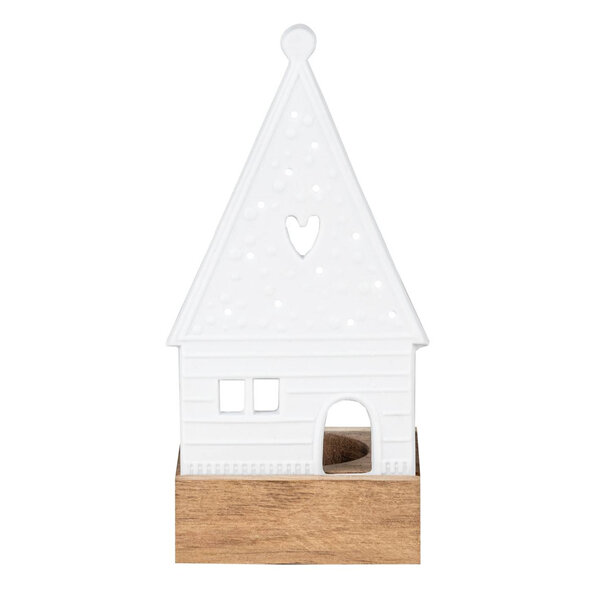 Rader Little Gingerbread House with Heart on Stand
