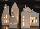 Rader Porcelain House with Small Windows Tea Light