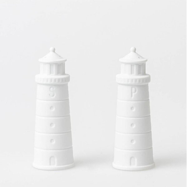 Rader Porcelain Lighthouse Salt & Pepper Shaker Set