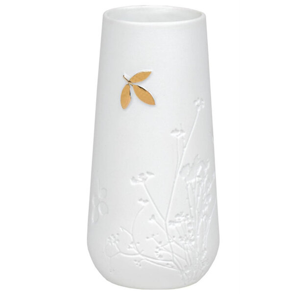Rader Porcelain Vase Gold Leaf 10.5cm