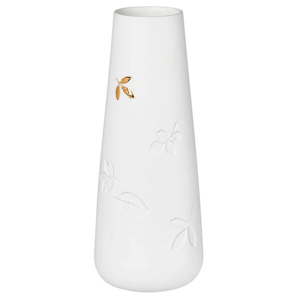 Rader Porcelain Vase Golden Leaf 21cm