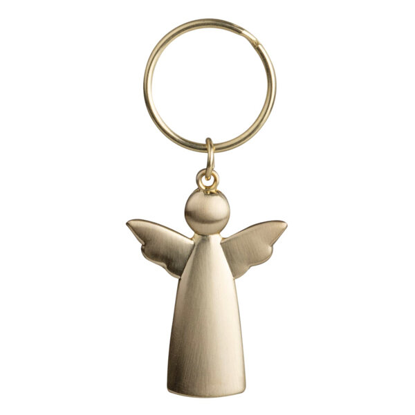 Rader Shiny Gold Angel Christmas Keyring