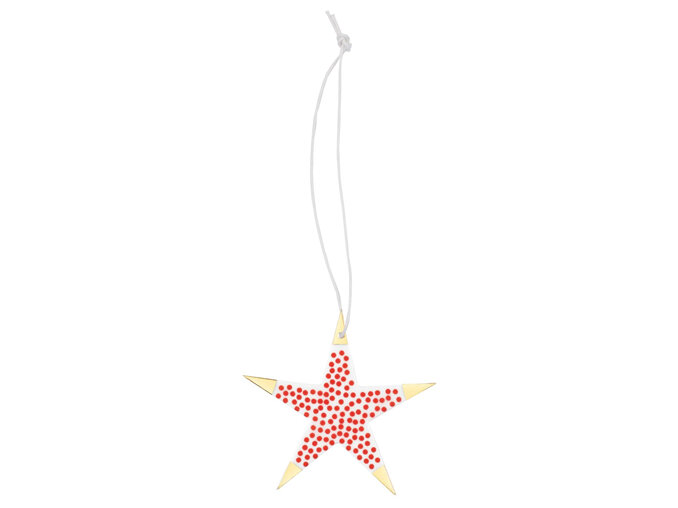 Rader Star Christmas Decoration Red Dots & Gold