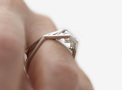 Radiant Diamond Ring on hand