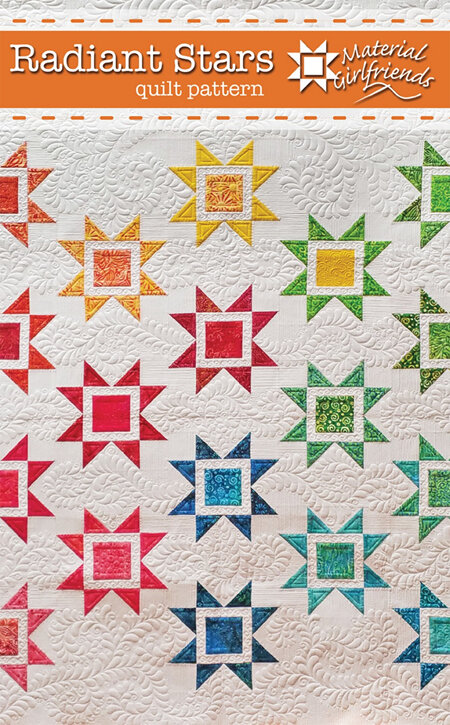 Radiant Stars Quilt Pattern from Material Girlfriends