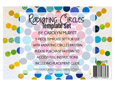 Radiating Circles Template set