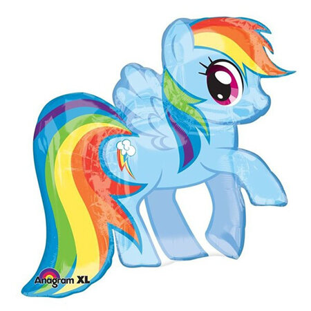 Rainbow Dash foil balloon