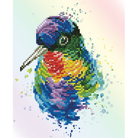 Rainbow Feathers - Diamond Dotz - Intermediate Kit