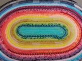 Rainbow Roll Rug created by Sue Bee