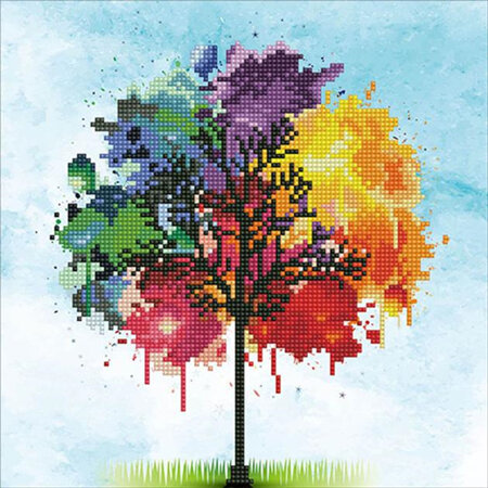 Rainbow Tree - Diamond Art - Intermediate Kit