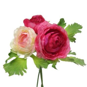 Ranunculus 3 stem posy Rose Pink 4064