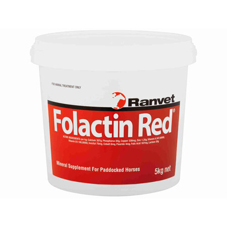 Ranvet Folactin Red® Mineral Supplement for Paddocked Horses