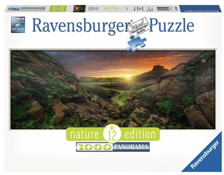 Ravensburger 1000 Piece Panorama Jigsaw Puzzle: Sun Over Iceland