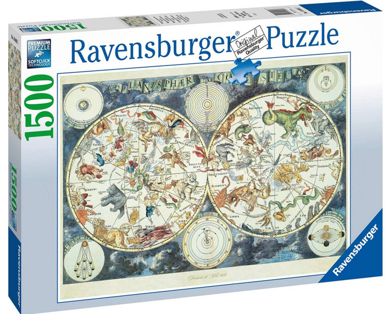 Ravensburger 1500 Piece Puzzle World Map Fantastic Beasts www.puzzlesnz.co.nz