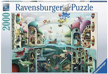 Ravensburger 2000 Piece Jigsaw Puzzle:  If Fish Could Walk