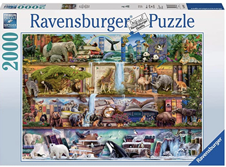 Ravensburger 2000 Piece  Jigsaw Puzzle: Wild Kingdom Shelves