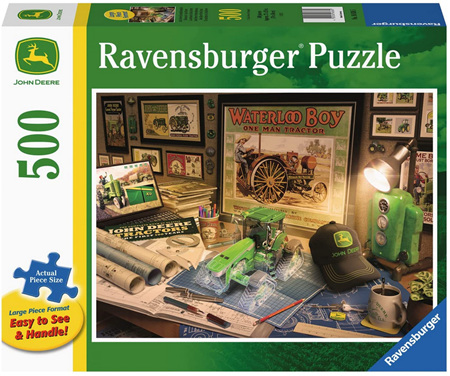 Ravensburger 500XL Piece Jigsaw Puzzle: John Deere Work Desk