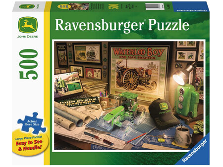 Ravensburger 500XL Piece Jigsaw Puzzle: John Deere Work Desk