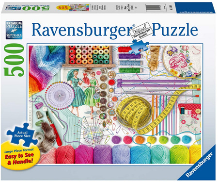 Ravensburger 500XL Piece Jigsaw Puzzle: Needlework Station