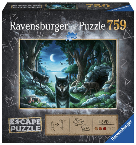 Ravensburger 759 Piece Jigsaw Puzzle: ESCAPE Curse Of The Wolves