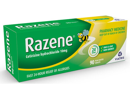 RAZENE 10mg OTC 90 tabs